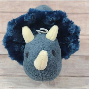 Aurora World Ebba Plush Triceratops Dinosaur Stuffed Animal Toy Blue 12"